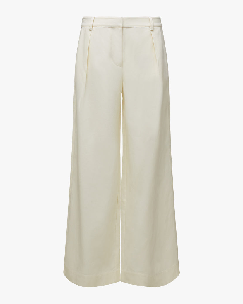 Low Rise Ecru Trousers