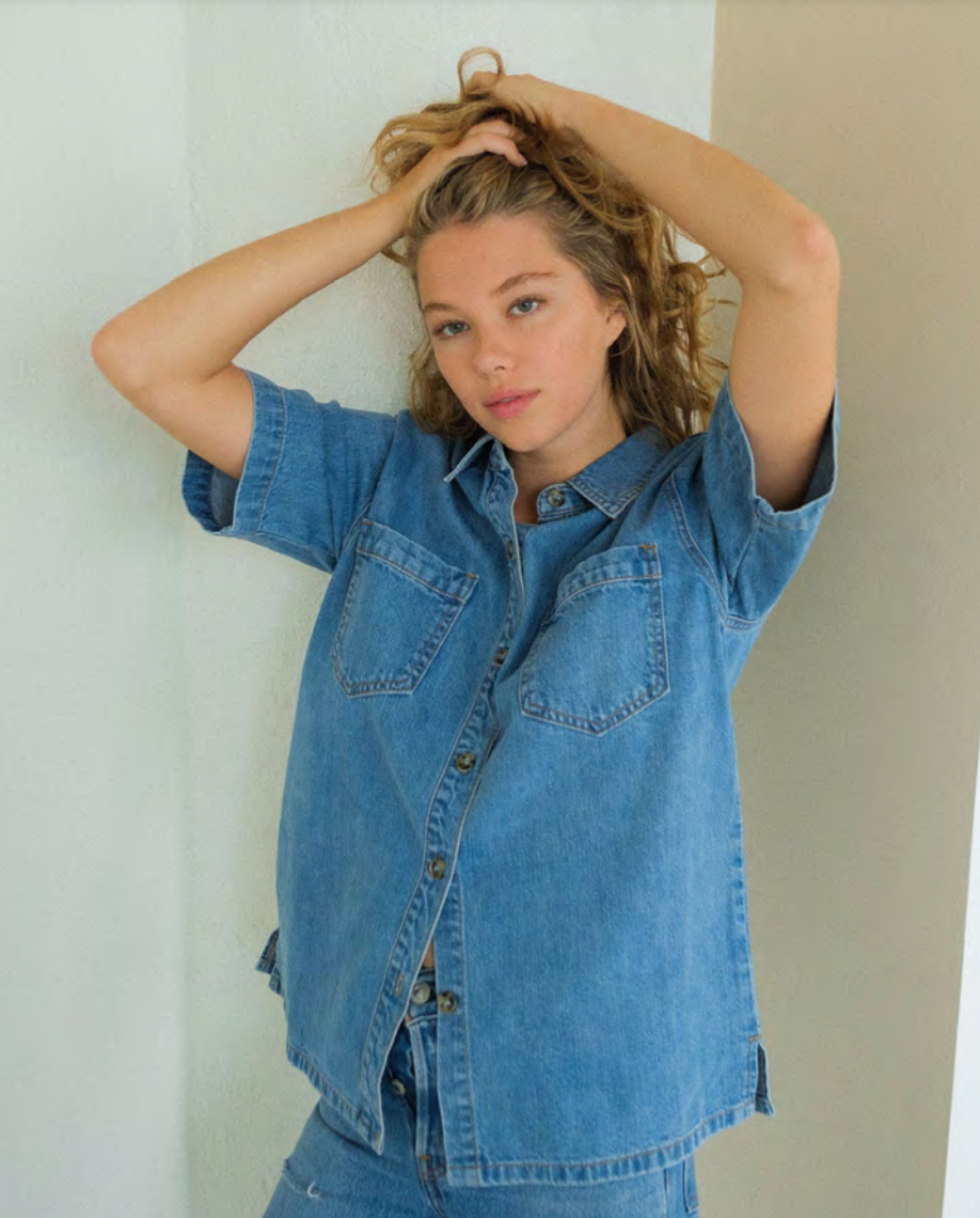 Hattie Denim Top