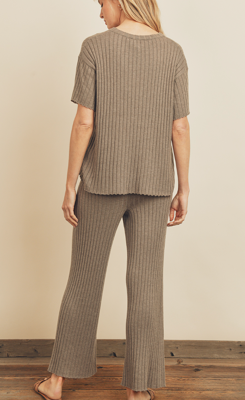 Cozy Ribbed Knit Pant