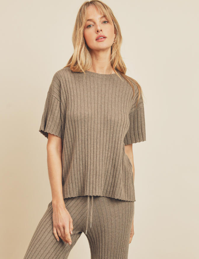 Cozy Ribbed Knit Top