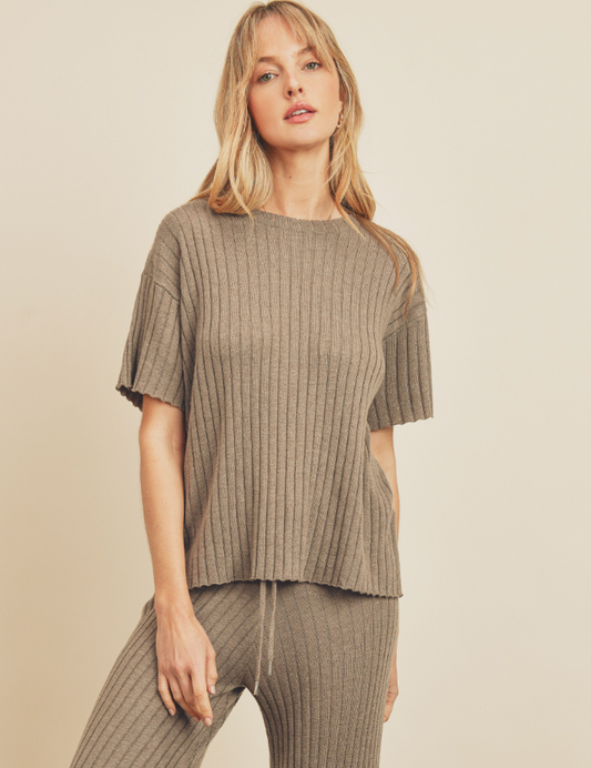 Cozy Ribbed Knit Top