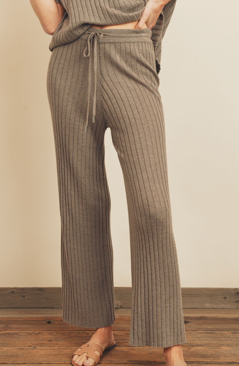 Cozy Ribbed Knit Pant