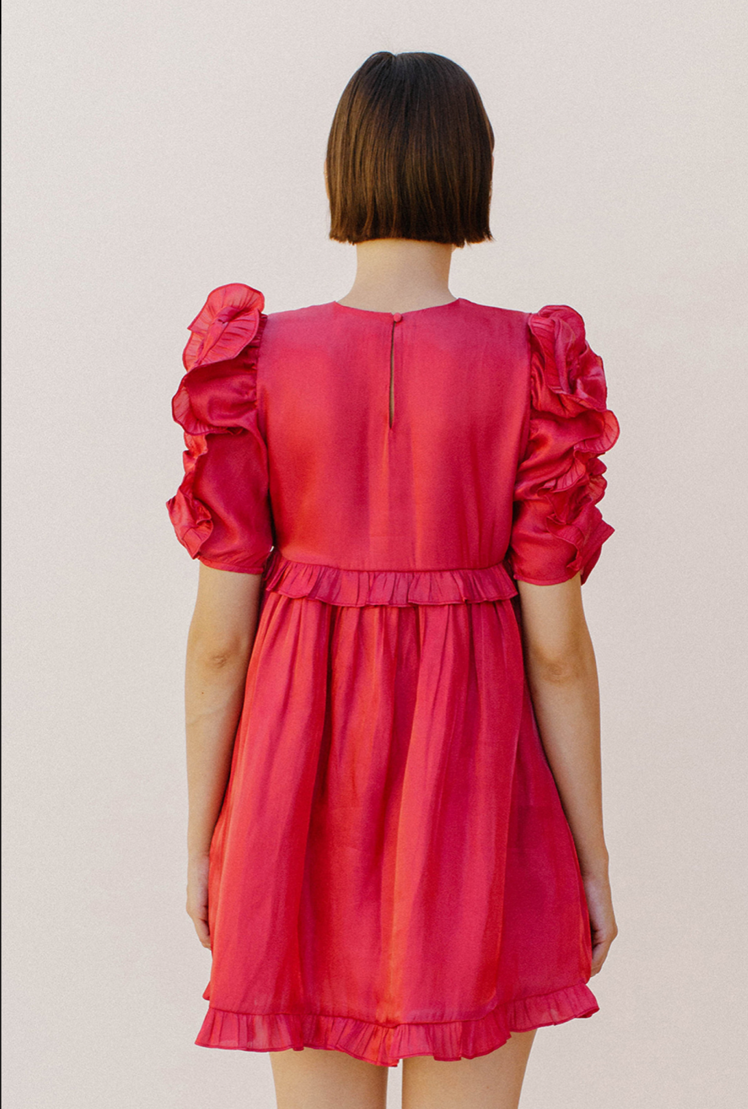 Fuchsia Frill Dress