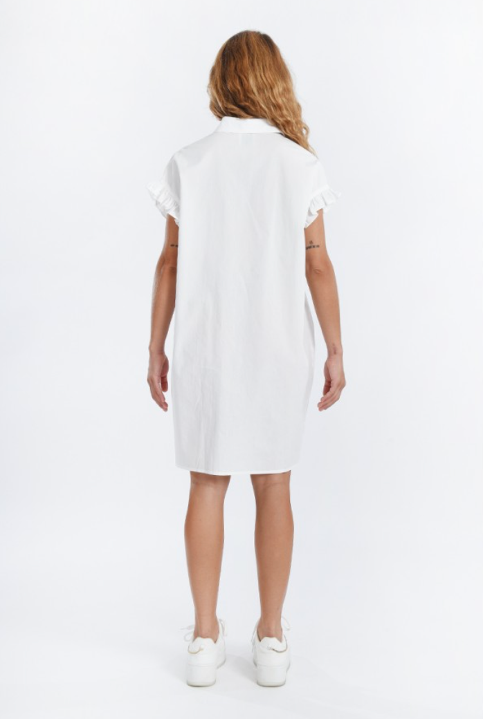 Gathered Shirt Dress