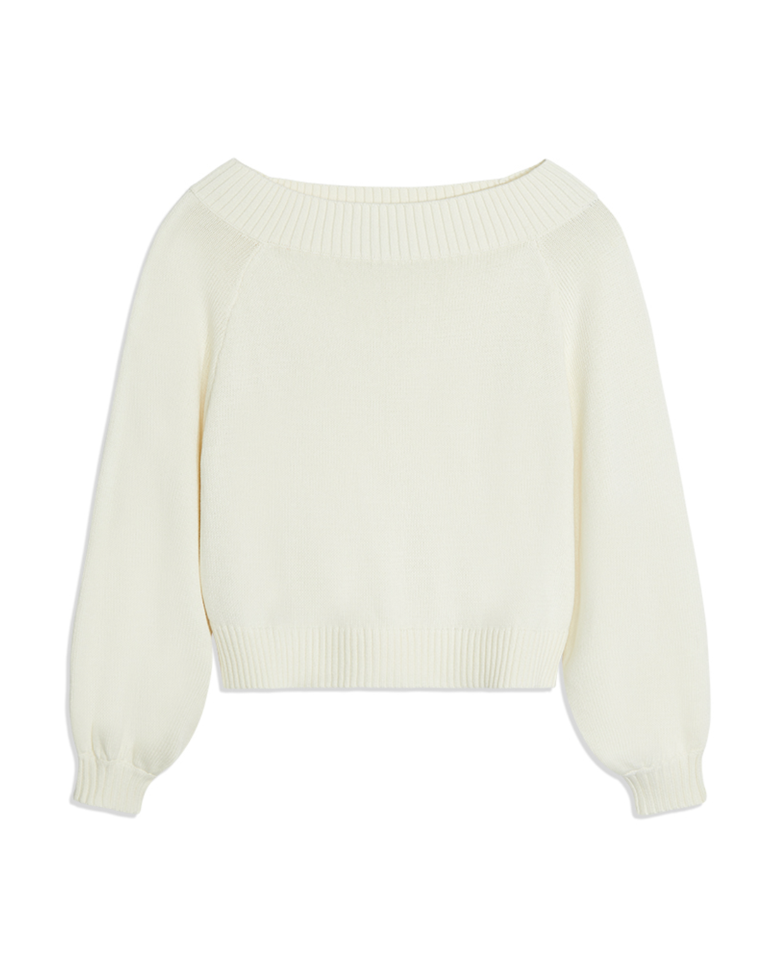 Ivory Off Shoulder Sweater