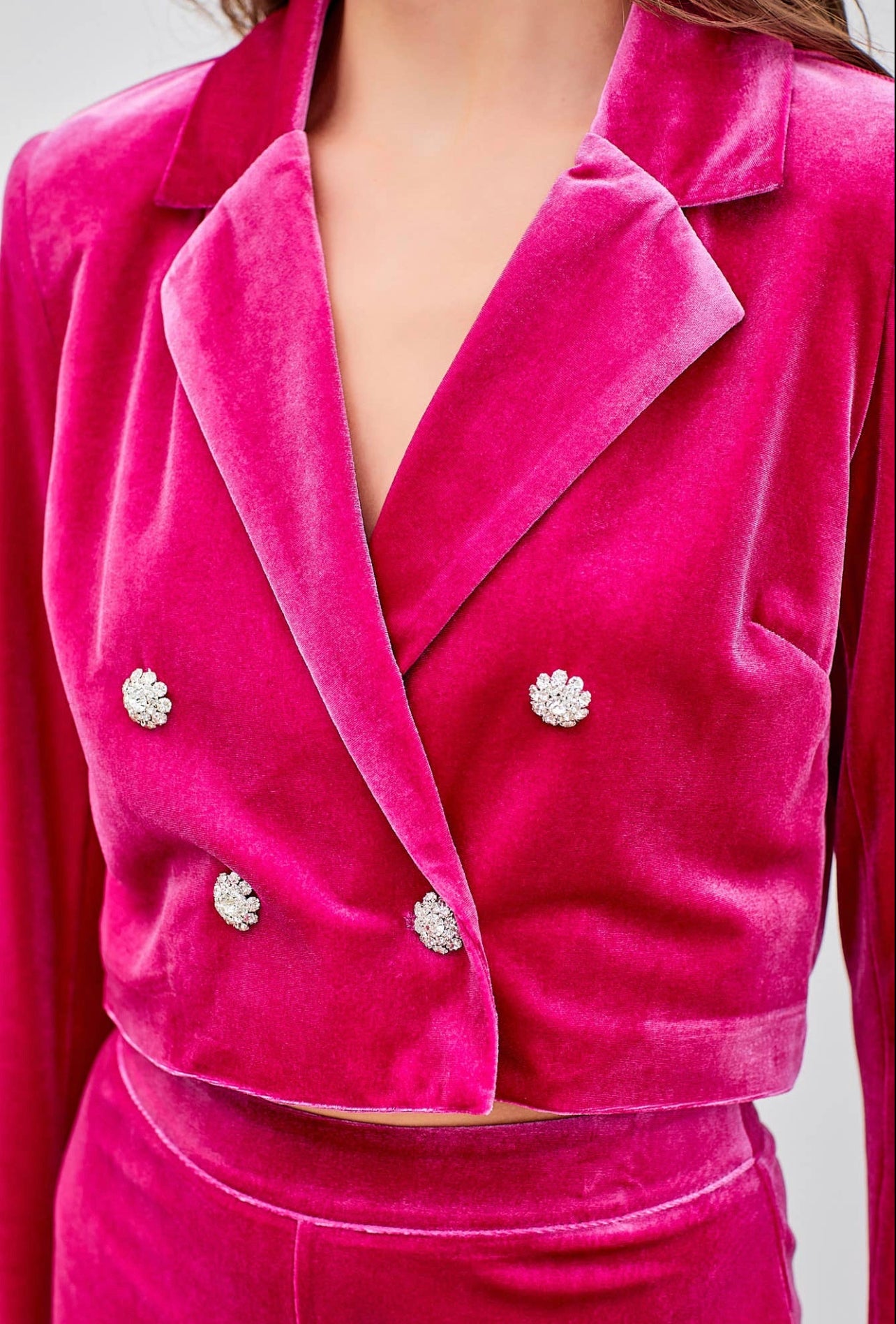 Pink Velvet Blazer